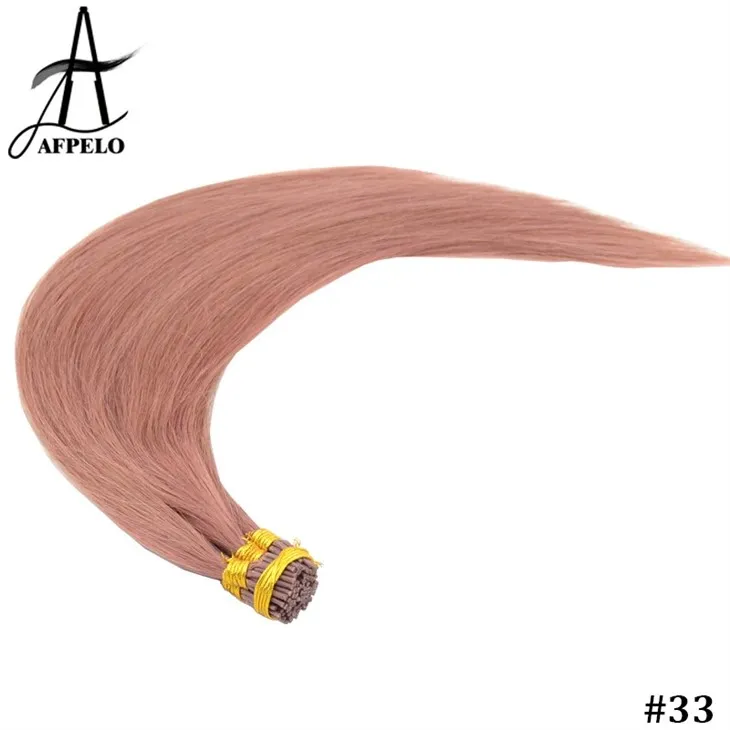 Straight I tip hair extension